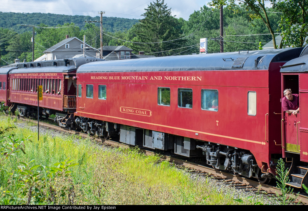 Rear quarter view of "King Coal"